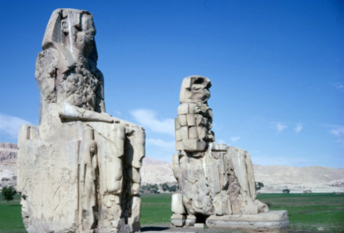 Egypt, Thebes, the Colossi of Memnon
